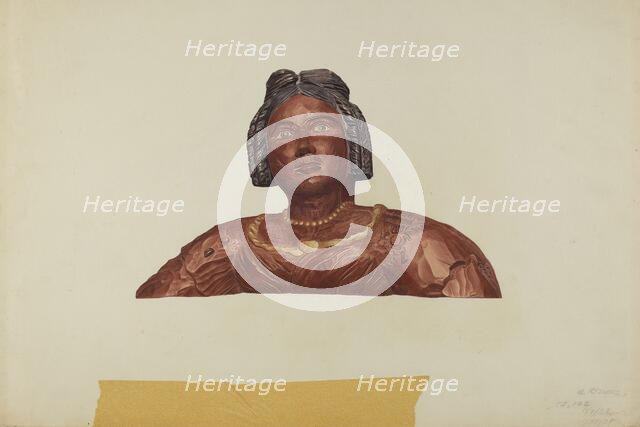 Stern Piece: Pocahontas, c. 1939. Creator: Albert Ryder.