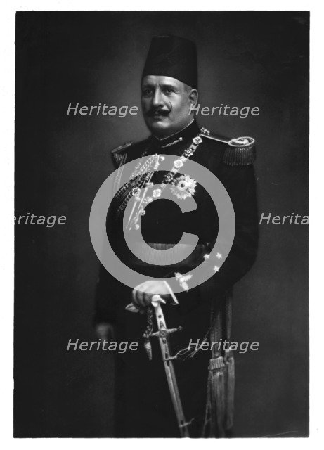 King Fuad I of Egypt, c1920s. Creator: Riad Shehata.