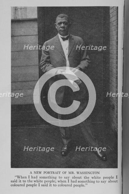 A new portrait of Mr. Washington, 1911. Creator: Unknown.