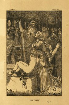 The Victim, 1868. Creator: Houghton, Arthur Boyd (1836-1875).