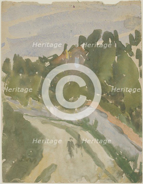 'Rue Terre Neuve, Meudon', 1896-1939. Artist: Gwendolen Mary John