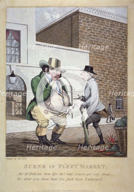 'Ah! Mr Bilk'em how d'ye do? ...', c1825.            Artist: Anon