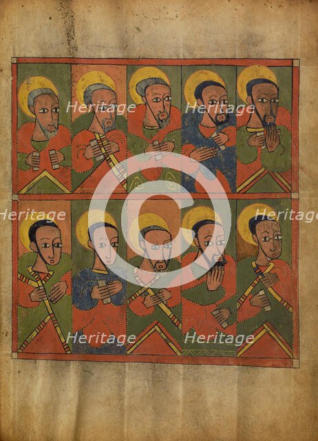 The Seventy-two Disciples; Gospel Book, about 1480-1520. Creator: Unknown.