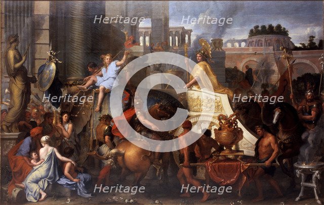 Alexander Entering Babylon (The Triumph of Alexander the Great). Artist: Le Brun, Charles (1619-1690)