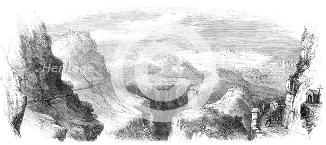 View from Maida towards Soveria - from a sketch by our special artist in Italy, Frank Vizetelly,1860 Creator: Unknown.