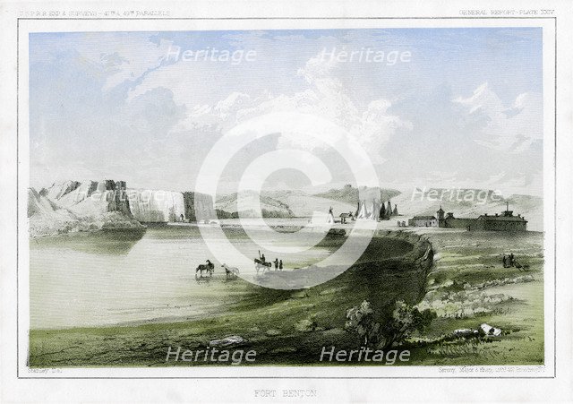 Fort Benton, Montana, USA, 1856. Artist: John Mix Stanley