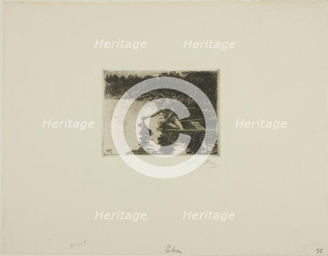 Eka, 1913. Creator: Anders Leonard Zorn.