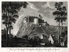 'View of Edinburgh Castle, from the Grey Friars Church Yard', 18th century. Artist: Unknown