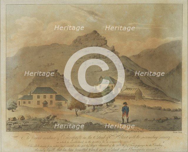 Napoleon Bonaparte on the island of Saint Helena, 1816. Artist: Anonymous  