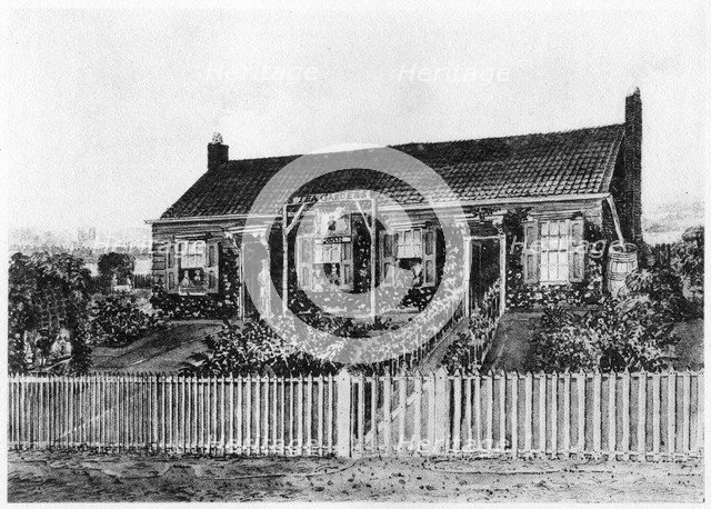 Cottages on the site of Eaton Square, London, c early 19th century (1907). Artist: Unknown