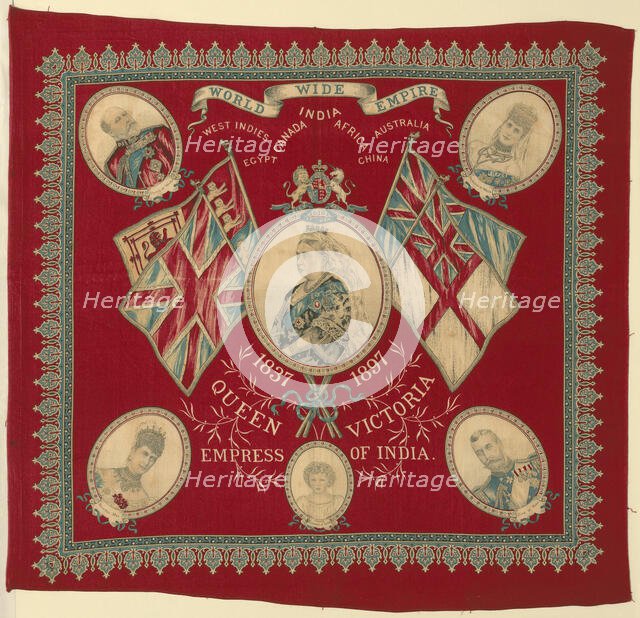 Handkerchief, England, c. 1897. Creator: Unknown.