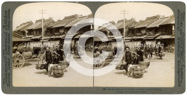 Burden bearers of Japan, Tokyo, 1896. Artist: Strohmeyer and Wyman
