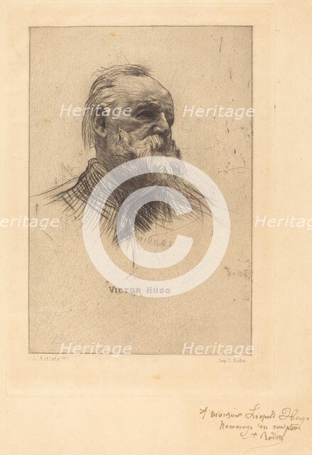 Victor Hugo, De Trois Quarts, 1884. Creator: Auguste Rodin.