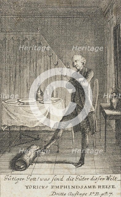 Illustration for Yorick's 'Sentimental Voyage', 1783. Creator: Daniel Nikolaus Chodowiecki.