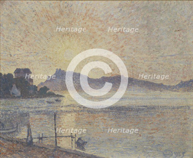 La Pointe de Cougoussa, Sunset, 1925. Artist: Lucien Pissarro.