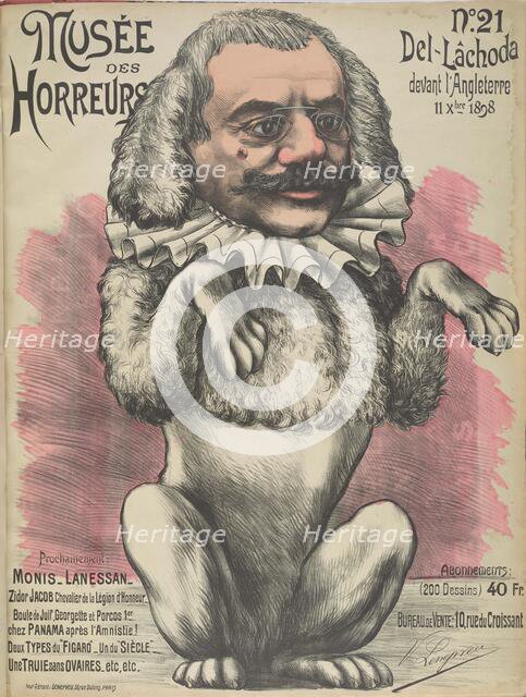 Musée des Horreurs (Gallery of Horrors): Théophile Delcassé, 1899. Creator: Lenepveu, Victor (active End of 19th century).