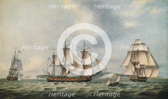 'East India Company's Packet Swallow', 1788. Artist: Thomas Luny.