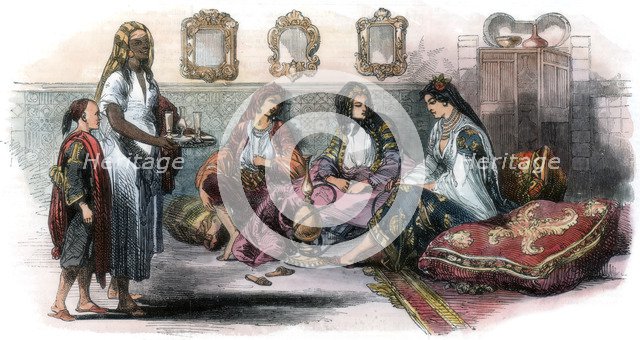 Algerian women, 1857. Artist: Unknown