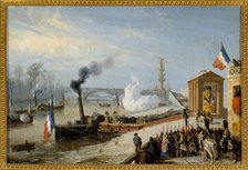 Landing of Napoleon I ashes in Courbevoie, December 15, 1840. Creator: Unknown.