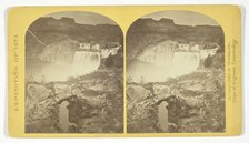 Shoshone Falls, Snake River, Idaho. Gorge and natural bridge, in the fore-ground, 1874. Creator: Tim O'Sullivan.