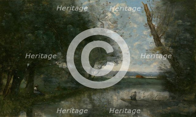 Landscape, 1865/70. Creator: Jean-Baptiste-Camille Corot.
