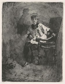 Seated Acolyte, c. 1872. Creator: Mose, Bianchi.