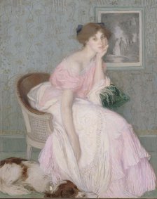 Portrait of Miss Ella Carmichael, 1906. Creator: Edmond Francois Aman-Jean.