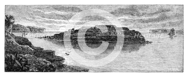 Bare Island, Botany Bay, New South Wales, Australia, 1886.Artist: W Macleod