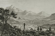 Panoramic view of the city of Kars, Ancient Armenia, 1838.  Creator: Unknown.