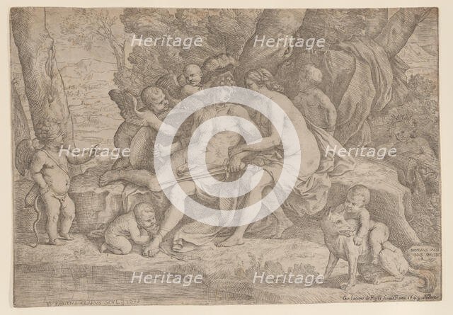 Mars and Venus, 1635-49. Creator: Fabrizio Chiari.