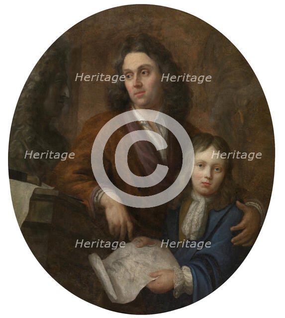 The Sculptor Willem Kerricx and his Son Willem Ignatius. Creator: Jacob Denys.