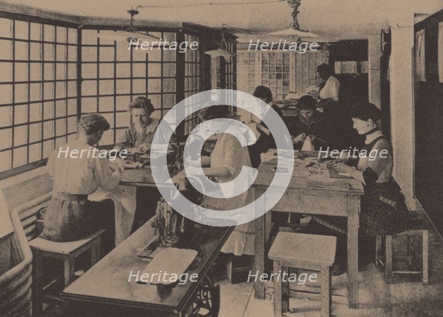 Atelier of the Goldman & Salatsch House Store in Vienna, c. 1910.