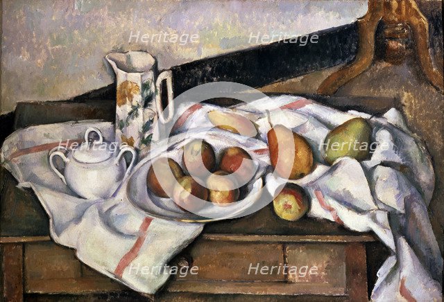 'Peaches and Pears', 1890-1894.  Artist: Paul Cezanne