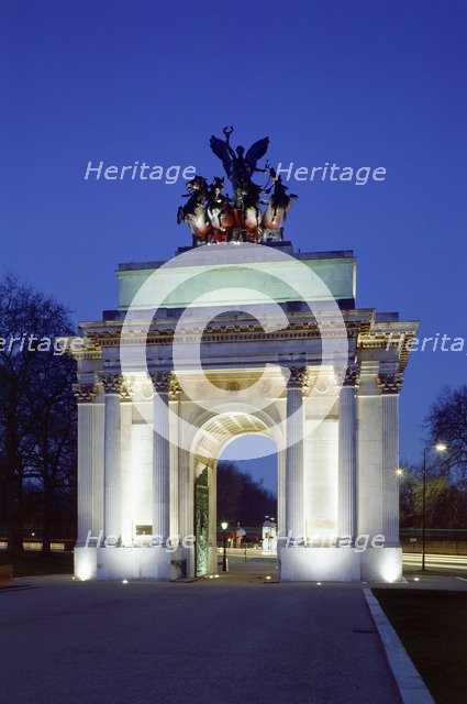 The Wellington Arch, Hyde Park Corner, London, c2000s(?). Artist: Unknown.