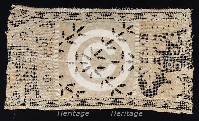 Fragment of Band with Vegetal Motifs, 17th century. Creator: Unknown.