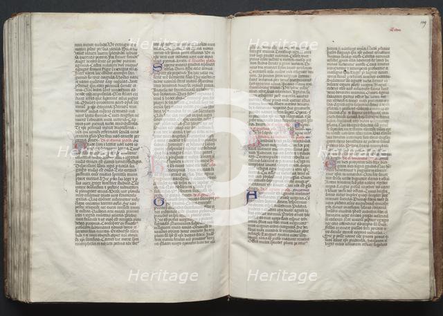 The Gotha Missal: Fol. 149r, Text, c. 1375. Creator: Master of the Boqueteaux (French); Workshop, and.