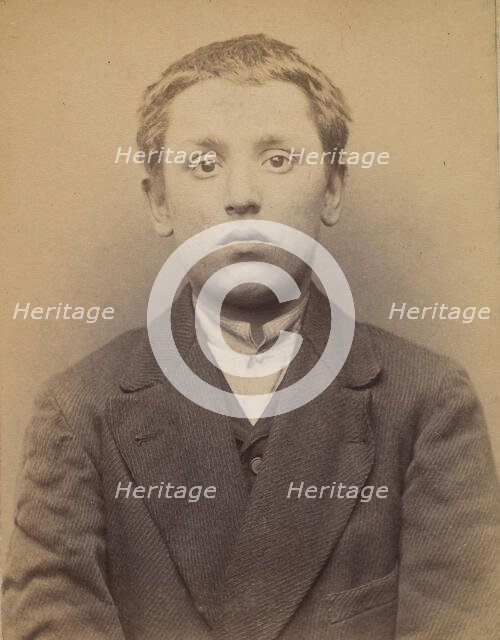 Colombo. Joseph (on Jean, Octave). 19 ans, né à Paris Xlle. Monteur en bronze. Anarchiste...., 1894. Creator: Alphonse Bertillon.