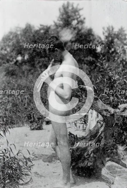 Standing Piper (Study for "Arcadia"), c. 1883. Creator: Thomas Eakins.