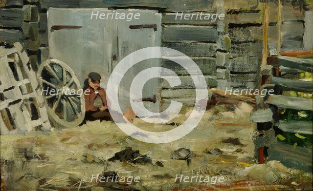 In the Sunshine, 1884. Creator: Akseli Gallen-Kallela.