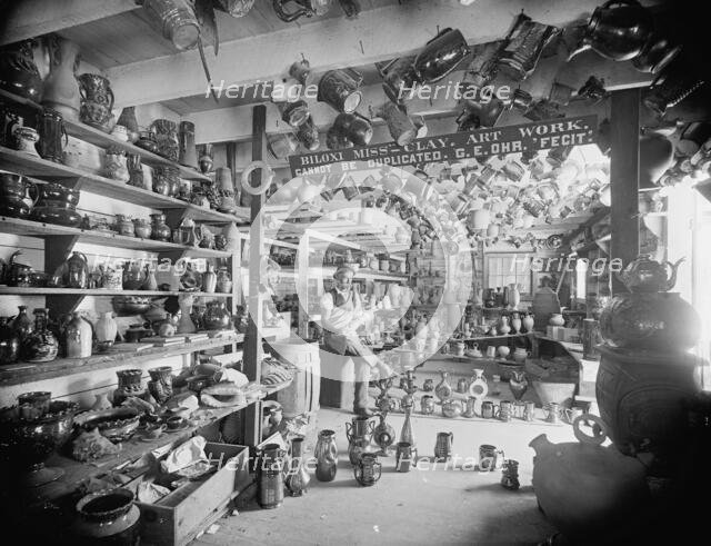 Interior of pottery, Biloxi, Miss., c1901. Creator: Unknown.