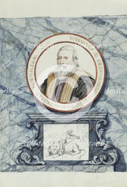 Portrait of Johan Van Oldenbarnevelt, 1710-1720.  Creator: Anon.