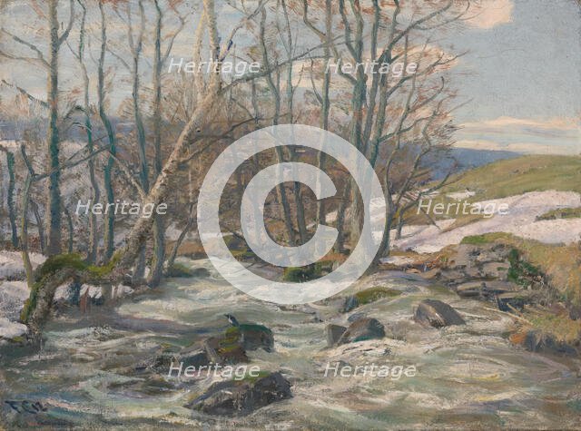 Spring at Mesna, 1912. Creator: Fredrik Jonas Lucian Botfield Collett.