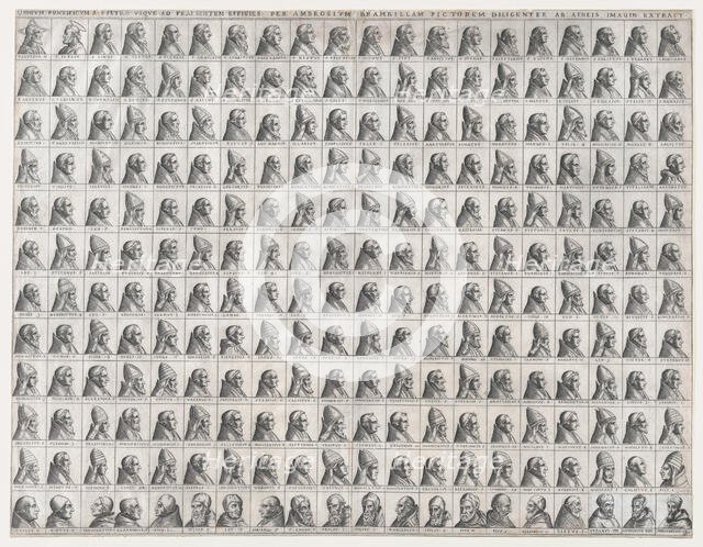 Speculum Romanae Magnificentiae: Small Portraits of the Popes from Christ to ..., late 16th century. Creator: Giovanni Ambrogio Brambilla.