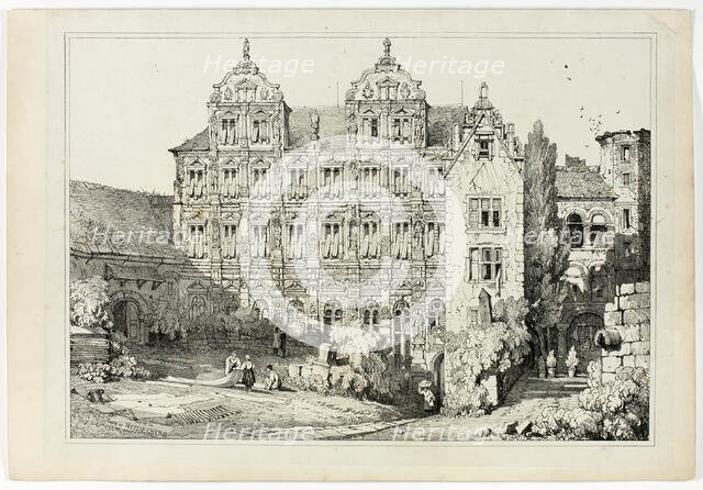Part of the Castle at Heidelberg, 1833. Creator: Samuel Prout.