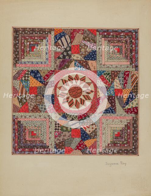 Crib Coverlet, c. 1936. Creator: Suzanne Roy.