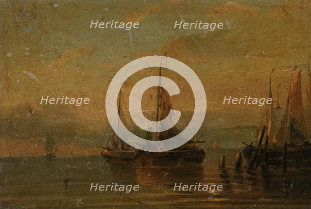 Harbour view, 1825-1874.  Creator: Anon.