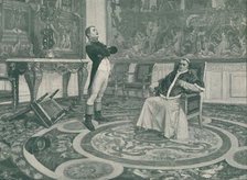 'Napoleon And Pius VII at Fontainbleau', 1813, (1896). Artist: Peter Aitken.