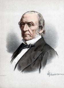 William Ewart Gladstone, British Liberal Party statesman and Prime Minister, c1890.Artist: Cassell, Petter & Galpin