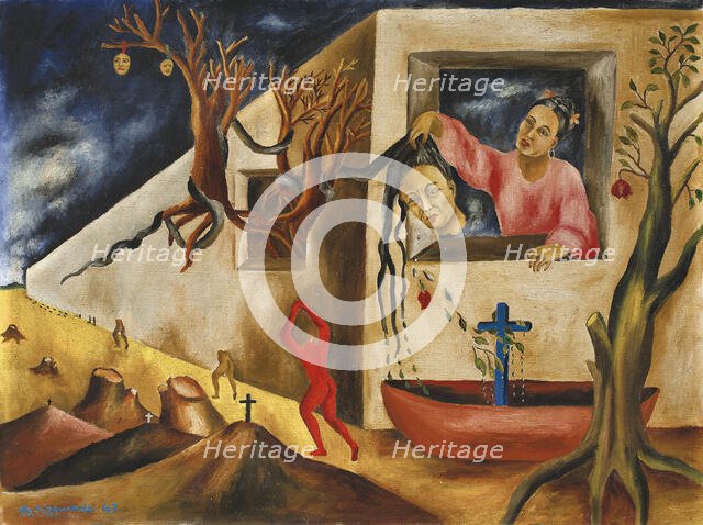 Sueño y presentimiento (Dream and Premonition), 1947. Creator: Izquierdo, María (1902-1955).