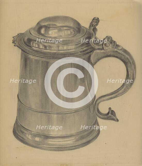 Pewter Tankard, 1935/1942. Creator: Harry Goodman.